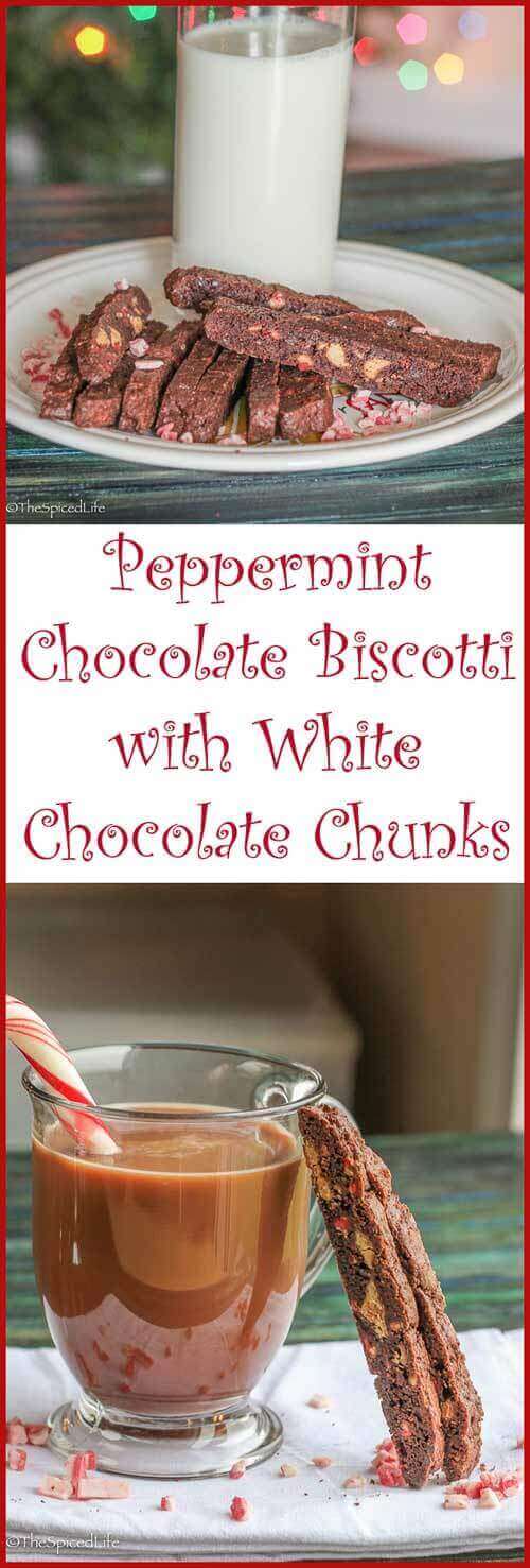 Peppermint Chocolate Biscotti for the Holidays - The Spiced Life