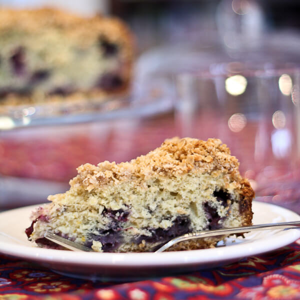 Citrus Scented Blueberry Buckle - The Spiced Life