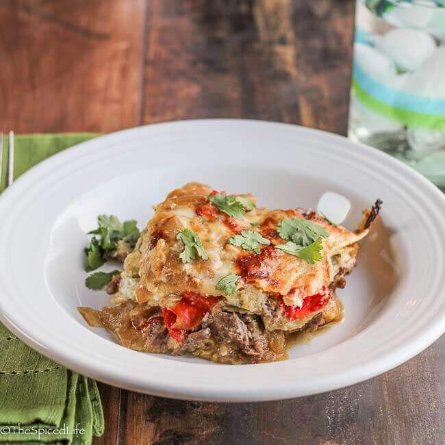 Tortilla Casserole with Braised Beef in Beer and Salsa Verde - The ...